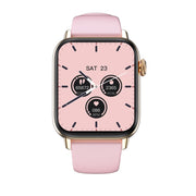 QS08 PRO 1.83 inch BT5.2 Smart Sport Watch, Support Sleep / Heart Rate / Blood Oxygen / Temperature / Blood Pressure Health Monitor(Gold+Pink)