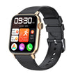 QS08 PRO 1.83 inch BT5.2 Smart Sport Watch, Support Sleep / Heart Rate / Blood Oxygen / Temperature / Blood Pressure Health Monitor(Gold+Black) - Smart Watches by PMC TechLife | Online Shopping South Africa | PMC TechLife