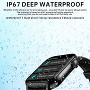 QS08 PRO 1.83 inch BT5.2 Smart Sport Watch, Support Sleep / Heart Rate / Blood Oxygen / Temperature / Blood Pressure Health Monitor(Black+Green)