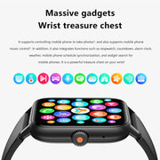 QS13 1.83 inch BT5.2 Smart Sport Watch, Support Bluetooth Call / Sleep / Blood Sugar / Blood Oxygen / Heart Rate / Blood Pressure Health Monitor(White)