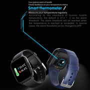 QS16 Pro 1.83 inch BT5.0 Smart Sport Watch, Support Bluetooth Call / Sleep / Blood Oxygen / Temperature / Heart Rate / Blood Pressure Health Monitor(Grey)