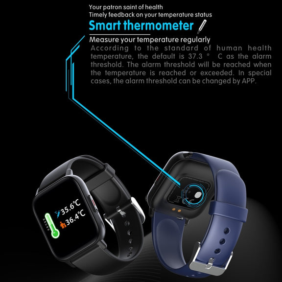 QS16 Pro 1.83 inch BT5.0 Smart Sport Watch, Support Bluetooth Call / Sleep / Blood Oxygen / Temperature / Heart Rate / Blood Pressure Health Monitor(Black)