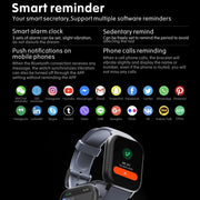 QS16 Pro 1.83 inch BT5.0 Smart Sport Watch, Support Bluetooth Call / Sleep / Blood Oxygen / Temperature / Heart Rate / Blood Pressure Health Monitor(Black)