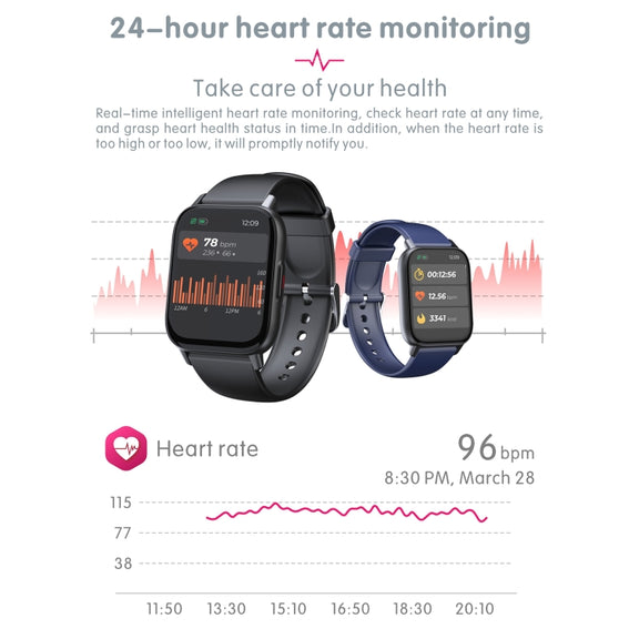 QS16 Pro 1.83 inch BT5.0 Smart Sport Watch, Support Bluetooth Call / Sleep / Blood Oxygen / Temperature / Heart Rate / Blood Pressure Health Monitor(Grey)