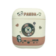 For AirPods 2 / 1 Panda Records Pattern Earbuds Box Frosted TPU Case(White) - For AirPods 1/2 by PMC Jewellery | Online Shopping South Africa | PMC Jewellery | Buy Now Pay Later Mobicred