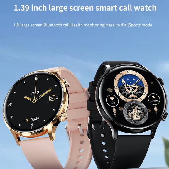 QS40 1.39 inch BT5.2 Smart Sport Watch, Support Bluetooth Call / Sleep / Blood Oxygen / Temperature / Heart Rate / Blood Pressure Health Monitor(Grey)