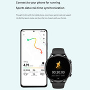 QS40 1.39 inch BT5.2 Smart Sport Watch, Support Bluetooth Call / Sleep / Blood Oxygen / Temperature / Heart Rate / Blood Pressure Health Monitor(Grey)