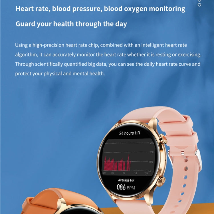 QS40 1.39 inch BT5.2 Smart Sport Watch, Support Bluetooth Call / Sleep / Blood Oxygen / Temperature / Heart Rate / Blood Pressure Health Monitor(Grey)