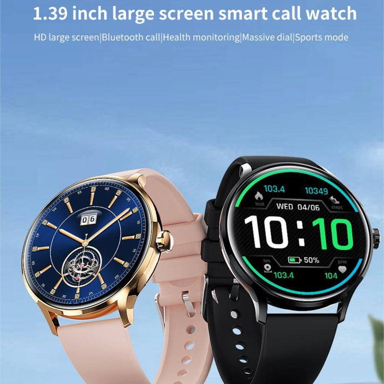 QS80 1.39 inch BT5.2 Smart Sport Watch, Support Bluetooth Call / Sleep / Blood Oxygen / Temperature / Heart Rate / Blood Pressure Health Monitor(Orange)