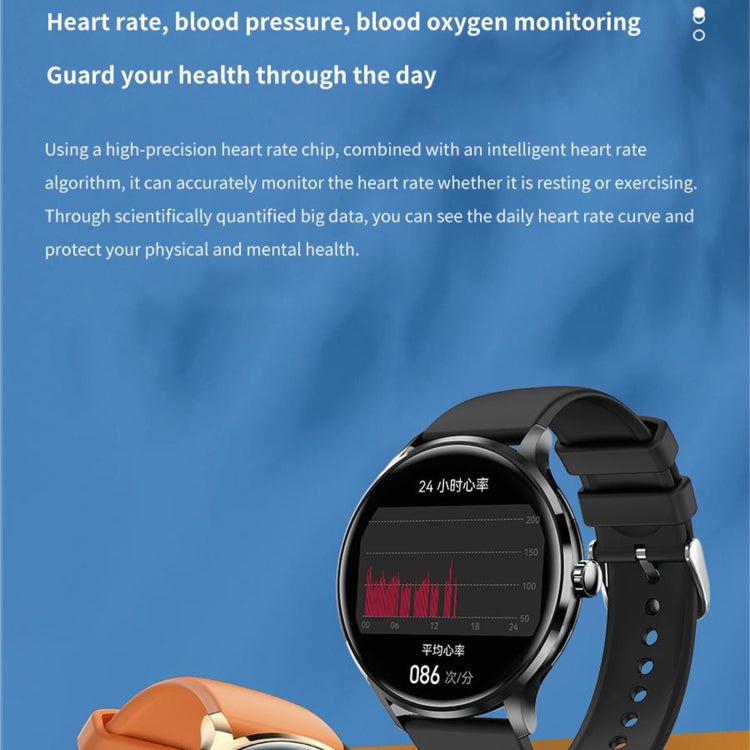 QS80 1.39 inch BT5.2 Smart Sport Watch, Support Bluetooth Call / Sleep / Blood Oxygen / Temperature / Heart Rate / Blood Pressure Health Monitor(Grey) - Smart Watches by PMC TechLife | Online Shopping South Africa | PMC TechLife