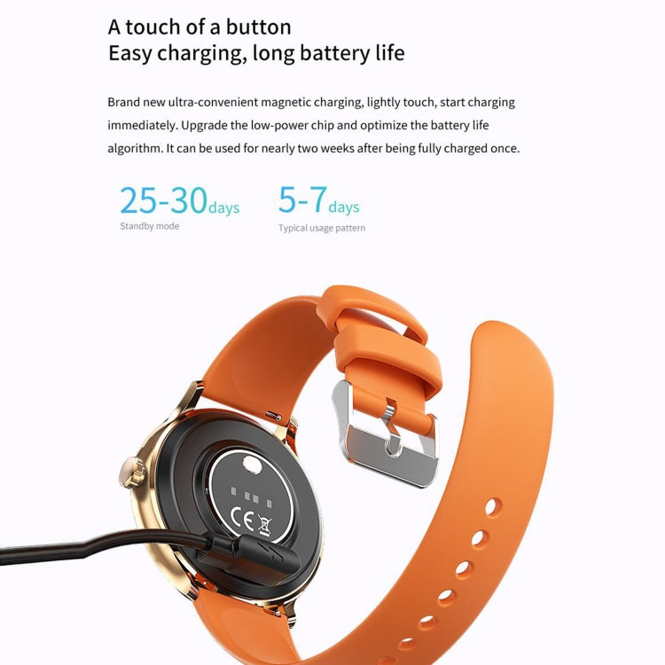 QS80 1.39 inch BT5.2 Smart Sport Watch, Support Bluetooth Call / Sleep / Blood Oxygen / Temperature / Heart Rate / Blood Pressure Health Monitor(Orange) - Smart Watches by PMC TechLife | Online Shopping South Africa | PMC TechLife