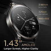 JOYROOM JR-FV1 Venture Series 1.43 inch Bluetooth Call Smart Watch Supports Sleep Monitoring/Blood Oxygen Detection(Dark Grey)