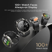 JOYROOM JR-FV1 Venture Series 1.43 inch Bluetooth Call Smart Watch Supports Sleep Monitoring/Blood Oxygen Detection(Dark Grey)