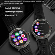 QS90 1.39 inch BT5.0 Smart Sport Watch, Support Bluetooth Call / Sleep / Blood Oxygen / Temperature / Heart Rate / Blood Pressure Health Monitor / Water Reminder(Black)