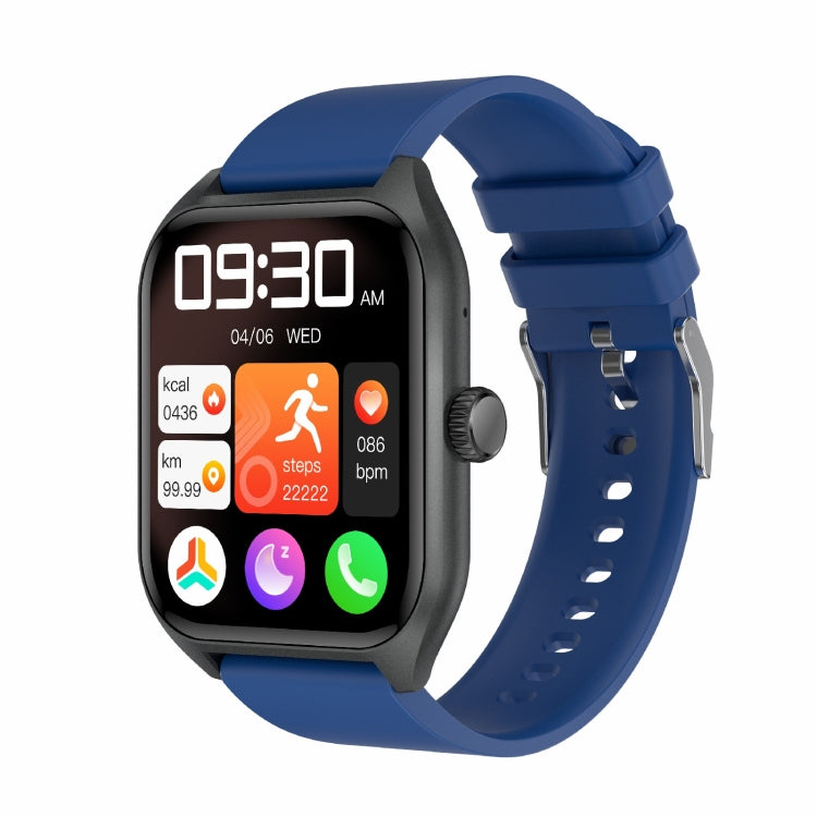 Qx5 1.96 inch BT5.2 Smart Sport Watch, Support Bluetooth Call / Sleep / Blood Oxygen / Temperature / Heart Rate / Blood Pressure Health Monitor(Blue) - Smart Watches by PMC TechLife | Online Shopping South Africa | PMC TechLife | Buy Now Pay Later Mobicred