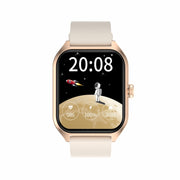 Qx5 1.96 inch BT5.2 Smart Sport Watch, Support Bluetooth Call / Sleep / Blood Oxygen / Temperature / Heart Rate / Blood Pressure Health Monitor(Beige)