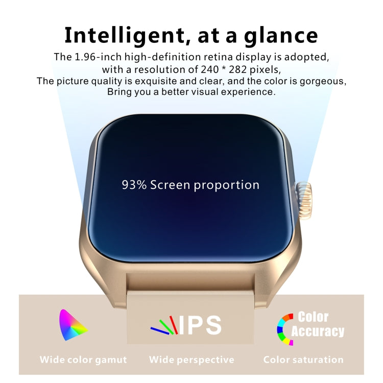 Qx5 1.96 inch BT5.2 Smart Sport Watch, Support Bluetooth Call / Sleep / Blood Oxygen / Temperature / Heart Rate / Blood Pressure Health Monitor(Pink) - Smart Watches by PMC TechLife | Online Shopping South Africa | PMC TechLife | Buy Now Pay Later Mobicred