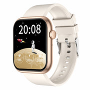 QX7 Pro 2.0 inch BT5.2 Smart Sport Watch, Support Bluetooth Call / Sleep / Blood Sugar / Blood Oxygen / Temperature / Heart Rate / Blood Pressure Health Monitor(Beige)