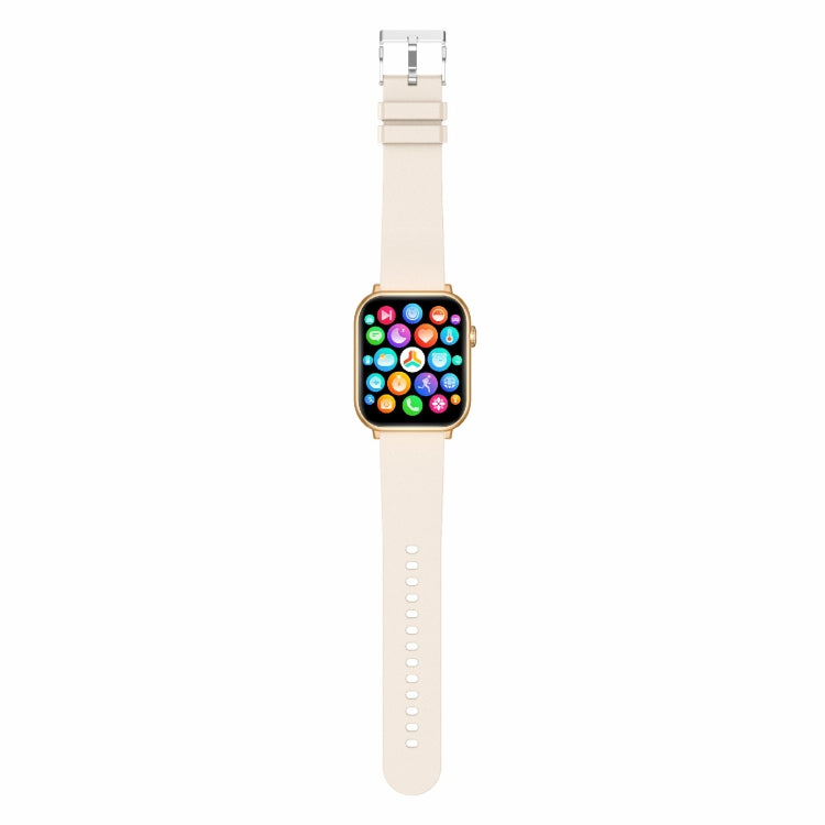 QX9 1.96 inch BT5.2 Smart Sport Watch, Support Bluetooth Call / Sleep / Blood Oxygen / Heart Rate / Blood Pressure Health Monitor(Beige)