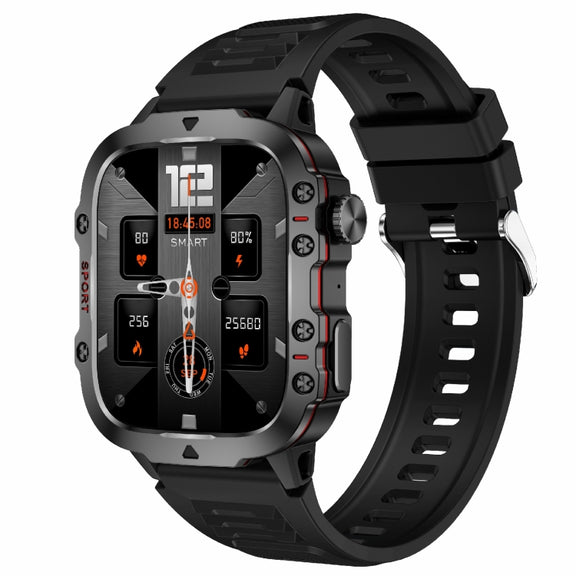 QX11 1.96 inch BT5.2 Smart Sport Watch, Support Bluetooth Call / Sleep / Blood Oxygen / Heart Rate / Blood Pressure Health Monitor(Black)