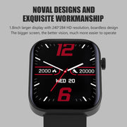 P43 1.8 inch TFT Screen Bluetooth Smart Watch, Support Heart Rate Monitoring & 100+ Sports Modes(Black)