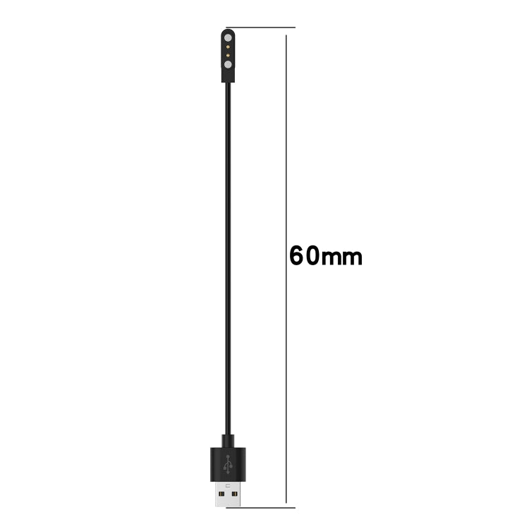 For OnePlus Nord Watch Smart Watch Magnetic Charging Cable, Length:60cm(Black) - Charger by PMC TechLife | Online Shopping South Africa | PMC TechLife | Buy Now Pay Later Mobicred