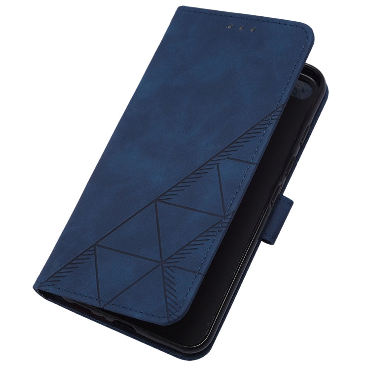 For Google Pixel 9 Crossbody 3D Embossed Flip Leather Phone Case(Blue) - Google Cases by PMC TechLife | Online Shopping South Africa | PMC TechLife | Buy Now Pay Later Mobicred