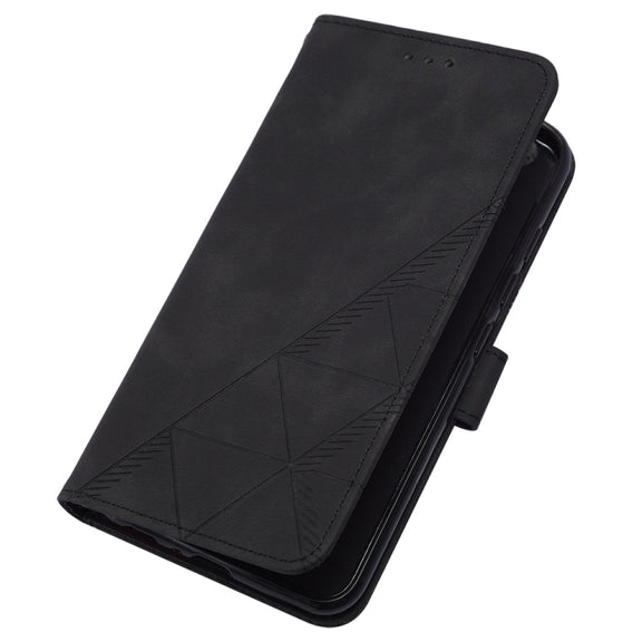 For Google Pixel 9 Crossbody 3D Embossed Flip Leather Phone Case(Black)