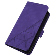 For Google Pixel 9 Pro Crossbody 3D Embossed Flip Leather Phone Case(Purple)