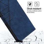 For Google Pixel 9 Pro XL Crossbody 3D Embossed Flip Leather Phone Case(Blue)