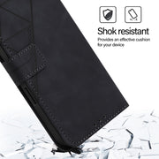 For Google Pixel 9 Pro XL Crossbody 3D Embossed Flip Leather Phone Case(Black)