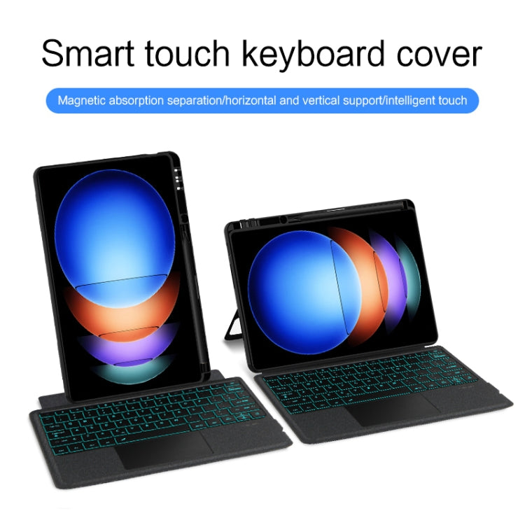 For Xiaomi Pad 6S Pro 12.4 inch Split Bluetooth Keyboard Leather Tablet Case(Black) - Others Keyboard by PMC TechLife | Online Shopping South Africa | PMC TechLife