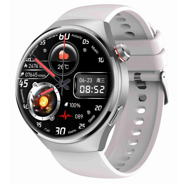 MT26 Smart Watch 1.43 inch AMOLED Bracelet, Support Bluetooth Call / Blood Pressure / Blood Oxygen / Heart Rate(Silver)