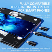 AN112 8mm Double Lenses HD Industry Endoscope Type-C + Micro USB + 8 Pin Connection, Length:5m Hard Tube
