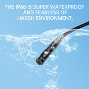 AN112 8mm Double Lenses HD Industry Endoscope Type-C + Micro USB + 8 Pin Connection, Length:5m Hard Tube