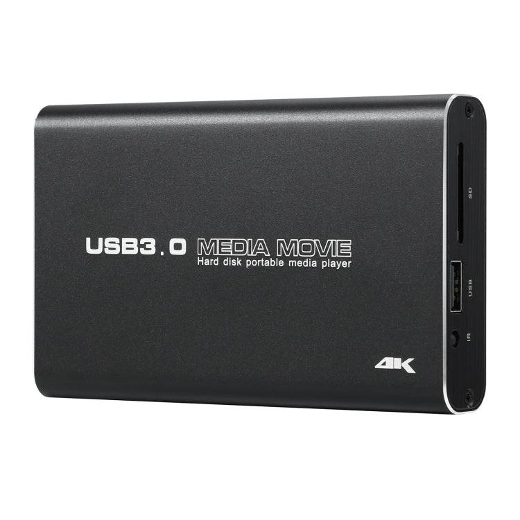 MP2506P 4K 30Hz HD Media Player, Support Auto Loop Play Videos & Photos & Music(UK Plug)