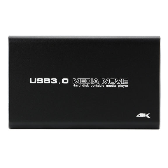 MP2506P 4K 30Hz HD Media Player, Support Auto Loop Play Videos & Photos & Music(UK Plug)