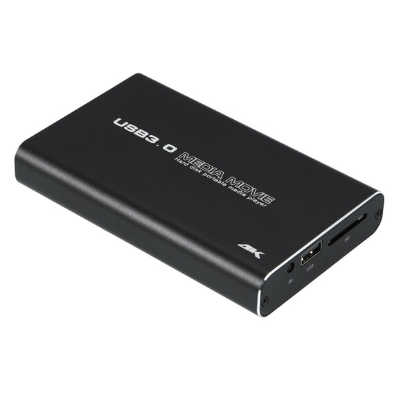 MP2506P 4K 30Hz HD Media Player, Support Auto Loop Play Videos & Photos & Music(US Plug)