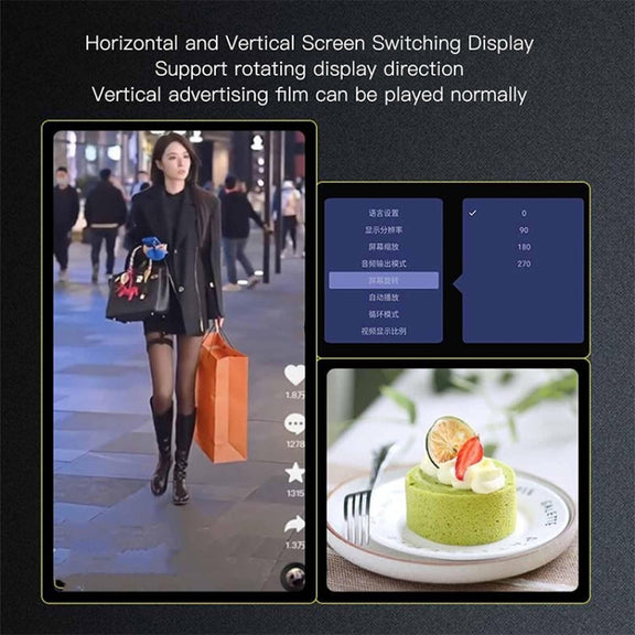 MP2506P 4K 30Hz HD Media Player, Support Auto Loop Play Videos & Photos & Music(US Plug)
