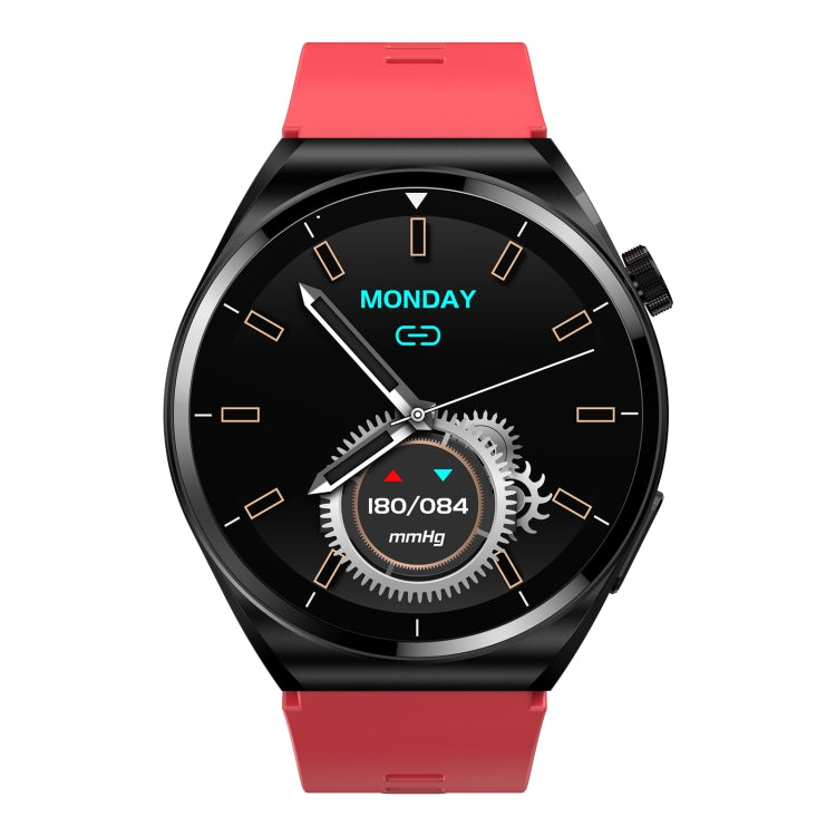 S22 Air Pump Blood Pressure Testing ECG Health Smart Watch, 1.39 inch Round Screen(Red) - Smart Watches by PMC TechLife | Online Shopping South Africa | PMC TechLife