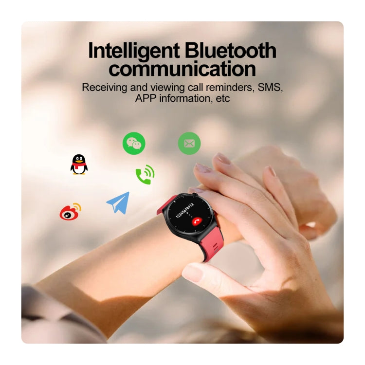 S22 Air Pump Blood Pressure Testing ECG Health Smart Watch, 1.39 inch Round Screen(Blue) - free shipping - PMC TechLife - Order now!