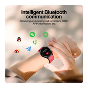 S22 Air Pump Blood Pressure Testing ECG Health Smart Watch, 1.39 inch Round Screen(Red)