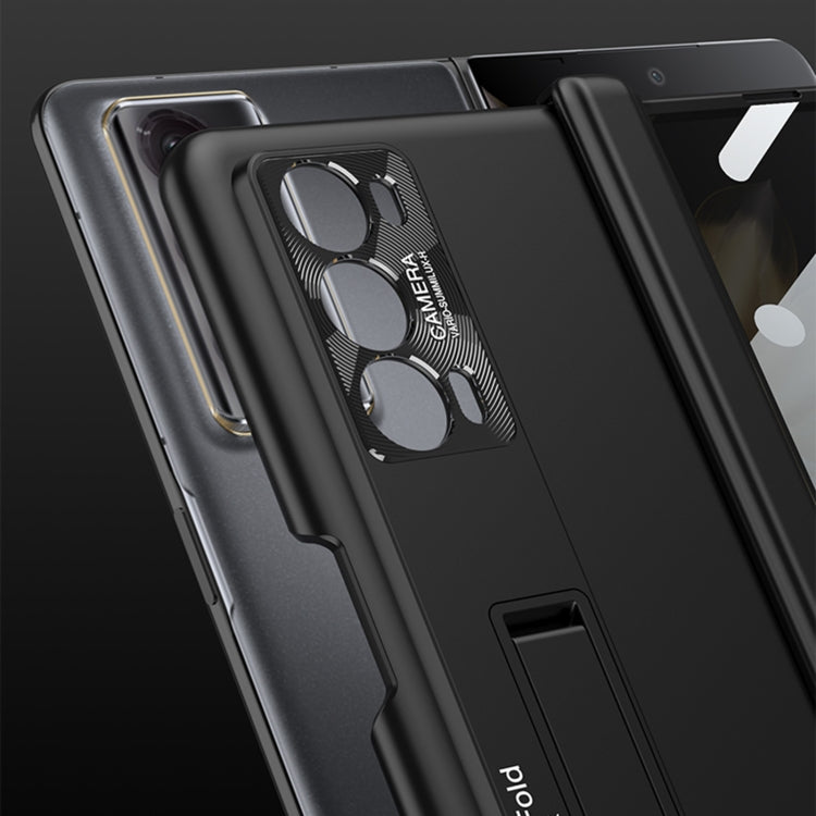 For Honor Magic V2 GKK Integrated Privacy Magnetic Folding Hinge All-inclusive Phone Case(Purple) - free shipping - PMC Jewellery - Order now!