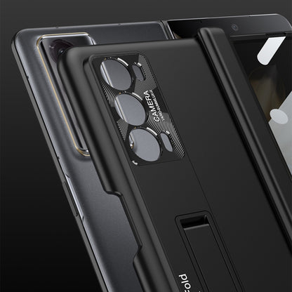 For Honor Magic V2 GKK Integrated Privacy Magnetic Folding Hinge All-inclusive Phone Case(Purple) - free shipping - PMC Jewellery - Order now!