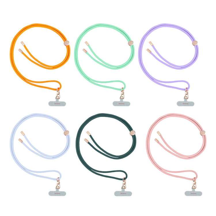 mutural Universal Mobile Phone Solid Color Lanyard(Purple)
