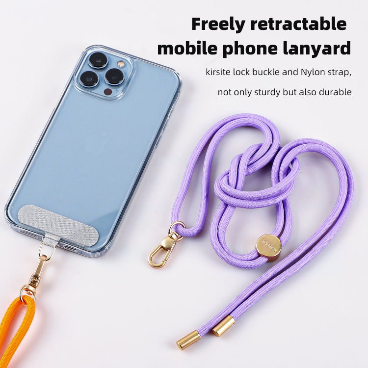 mutural Universal Mobile Phone Solid Color Lanyard(Blue) - Lanyards & Wrist Straps by Mutural | Online Shopping South Africa | PMc TechLife | Buy Now Pay Later Mobicred