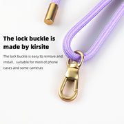 mutural Universal Mobile Phone Solid Color Lanyard(Pink)