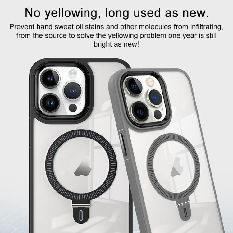 For iPhone 13 Pro Shield Armor MagSafe Holder Phone Case(Orange) - free shipping - PMC TechLife - Order now!