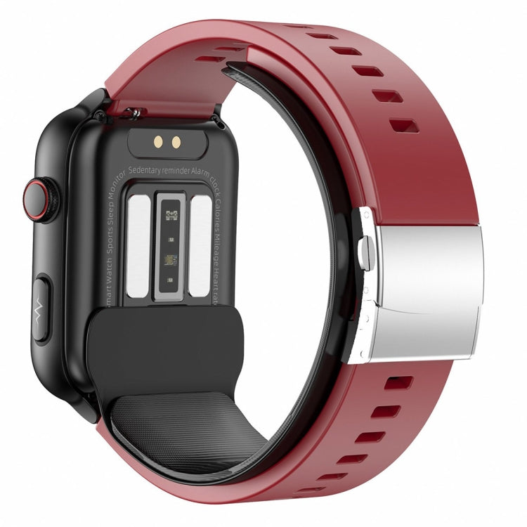 TK63 1.91 Inch Color Screen Air Pump Smart Watch, Supports Blood Pressure Monitoring / ECG(Red) - Smart Watches by PMC TechLife | Online Shopping South Africa | PMC TechLife