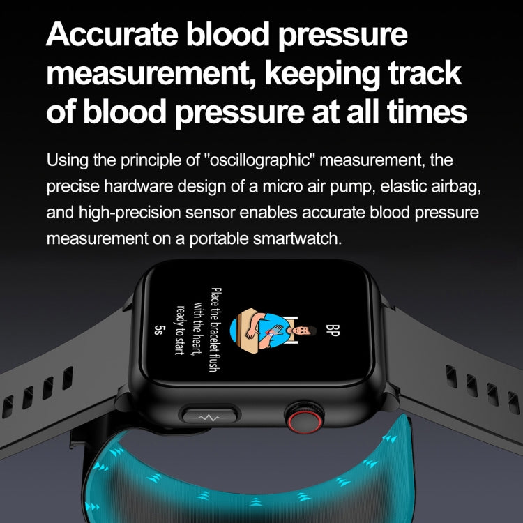 TK63 1.91 Inch Color Screen Air Pump Smart Watch, Supports Blood Pressure Monitoring / ECG(Red) - Smart Watches by PMC TechLife | Online Shopping South Africa | PMC TechLife